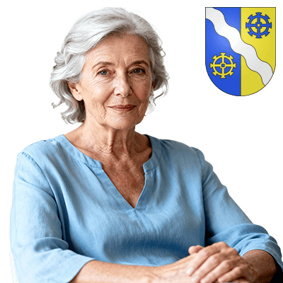 Portrait de Françoise C, cliente satisfaite de ses appareils auditifs, habite à Penthalaz