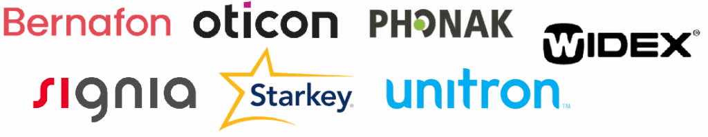marques d'aides auditives Bernafon Oticon Phonak Signia Starkey Unitron et Widex