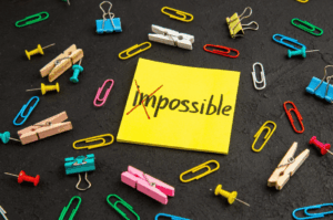 Passer d'une situation qui parait impossible à une situation qui parait possible