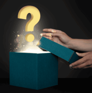 Boite qui s'ouvre avec point d'interrogation pour représenter Quelles sont les solutions au quotidien ?