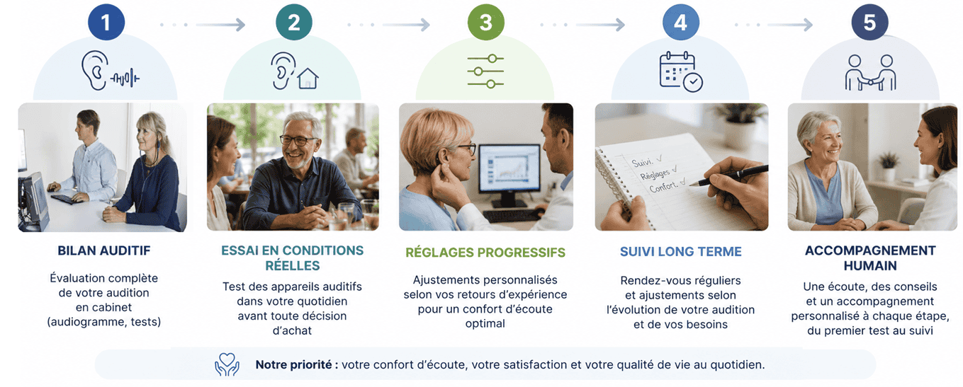 Accompagnement complet du bilan jusqu'au suivi à long terme