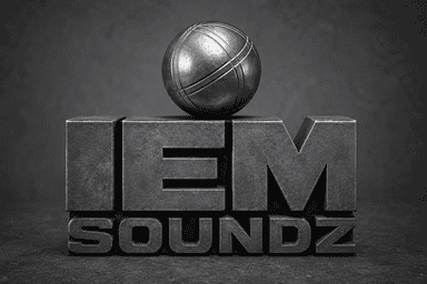 Boule de pétanque métallique illustrant la résistance des In-Ear Monitors Soundz